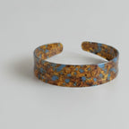 Tortoiseshell Padded Headband - Acetate Stripe Hair Headband Blue Coffee – hair accessories (view 1)