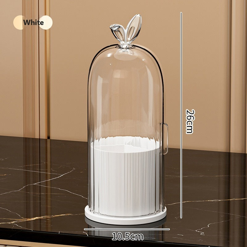 Desktop cosmetic storage box - White