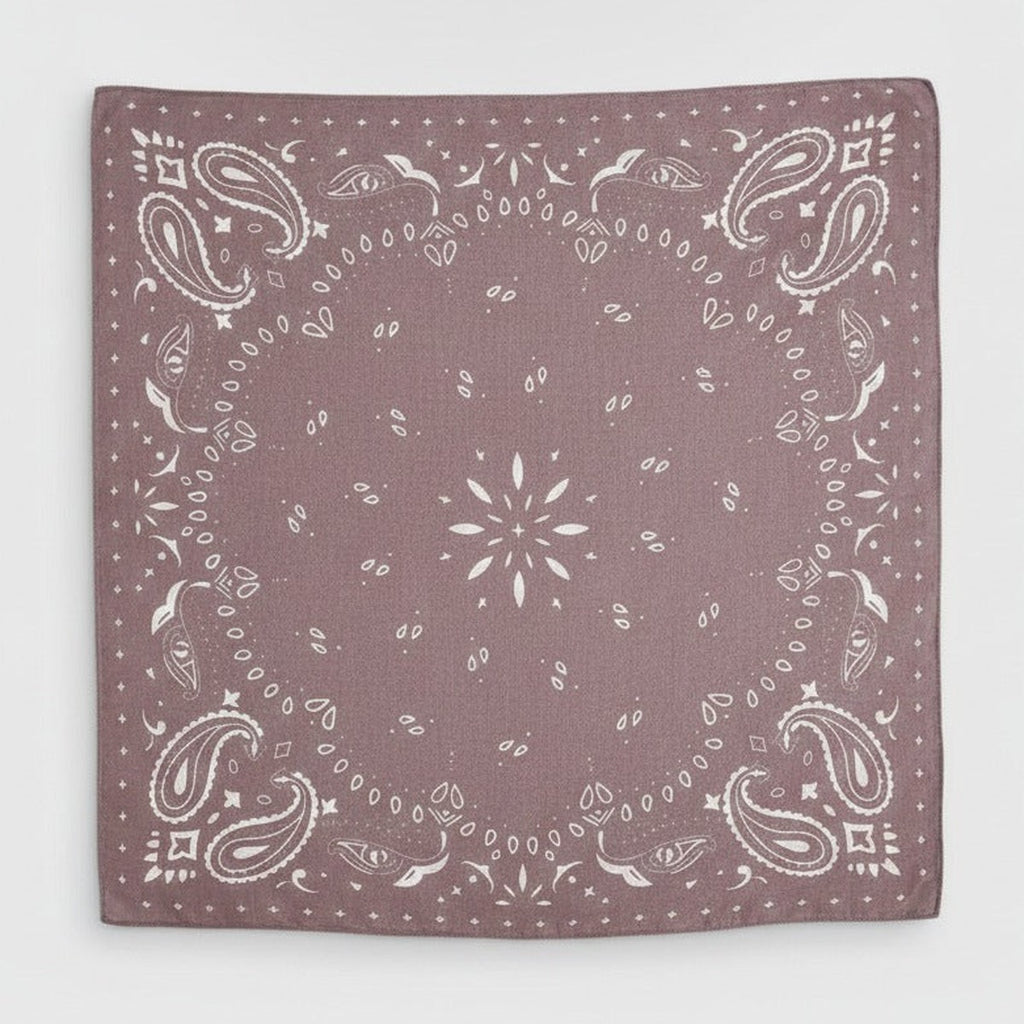 Classic Bandana Wrap Scarf - Cream