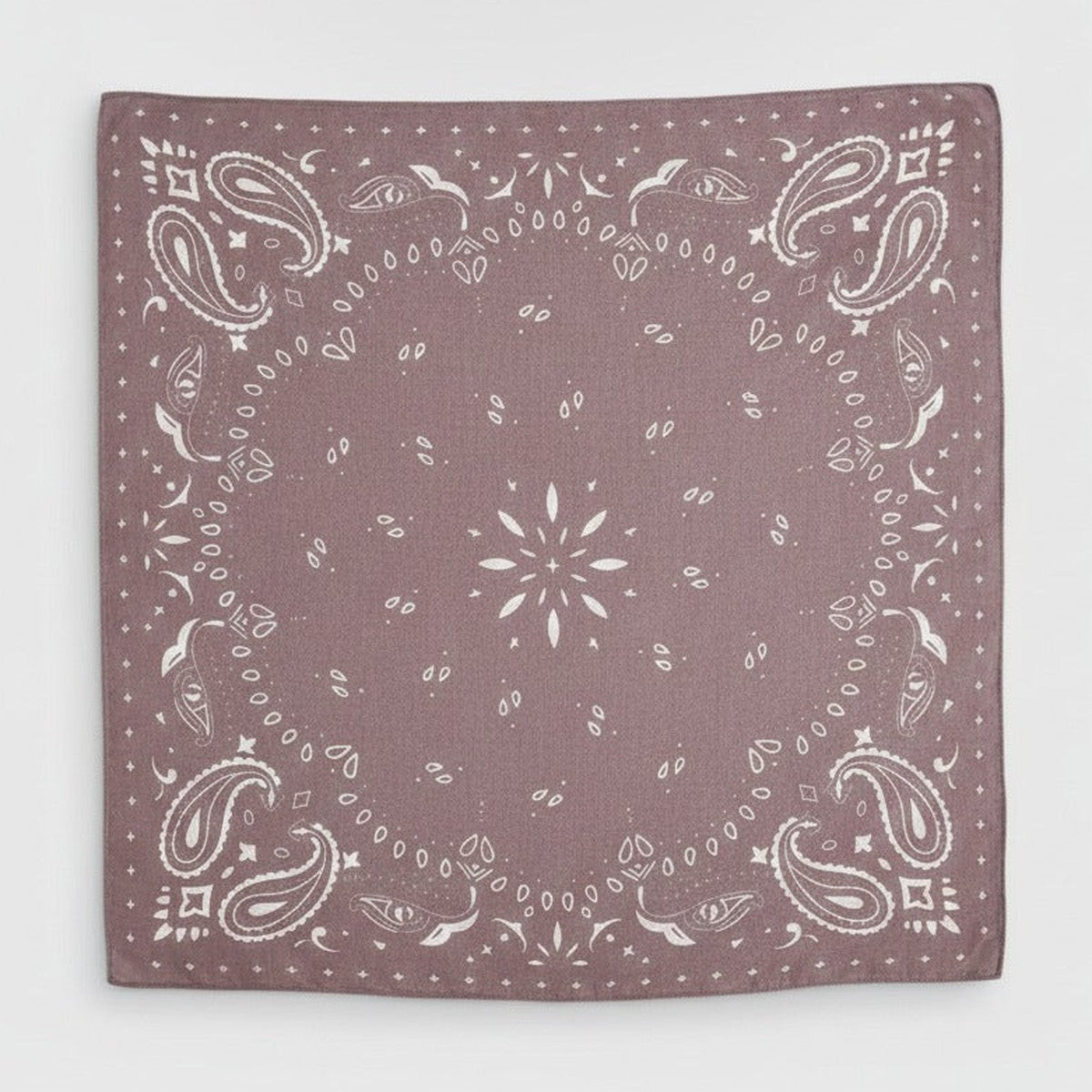 Classic Bandana Wrap Scarf - Cream