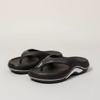 Women's Black White Chunky Platform Flip-Flop Sandals – apparel accessories (view 1)