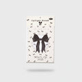 Black Bow Rhinestone Notepad With Sparkle Details