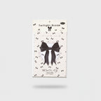 Black Bow Rhinestone Notepad With Sparkle Details