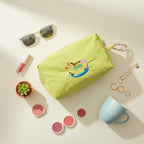 Lime Green Rocking Horse Cosmetic Bag With Charm