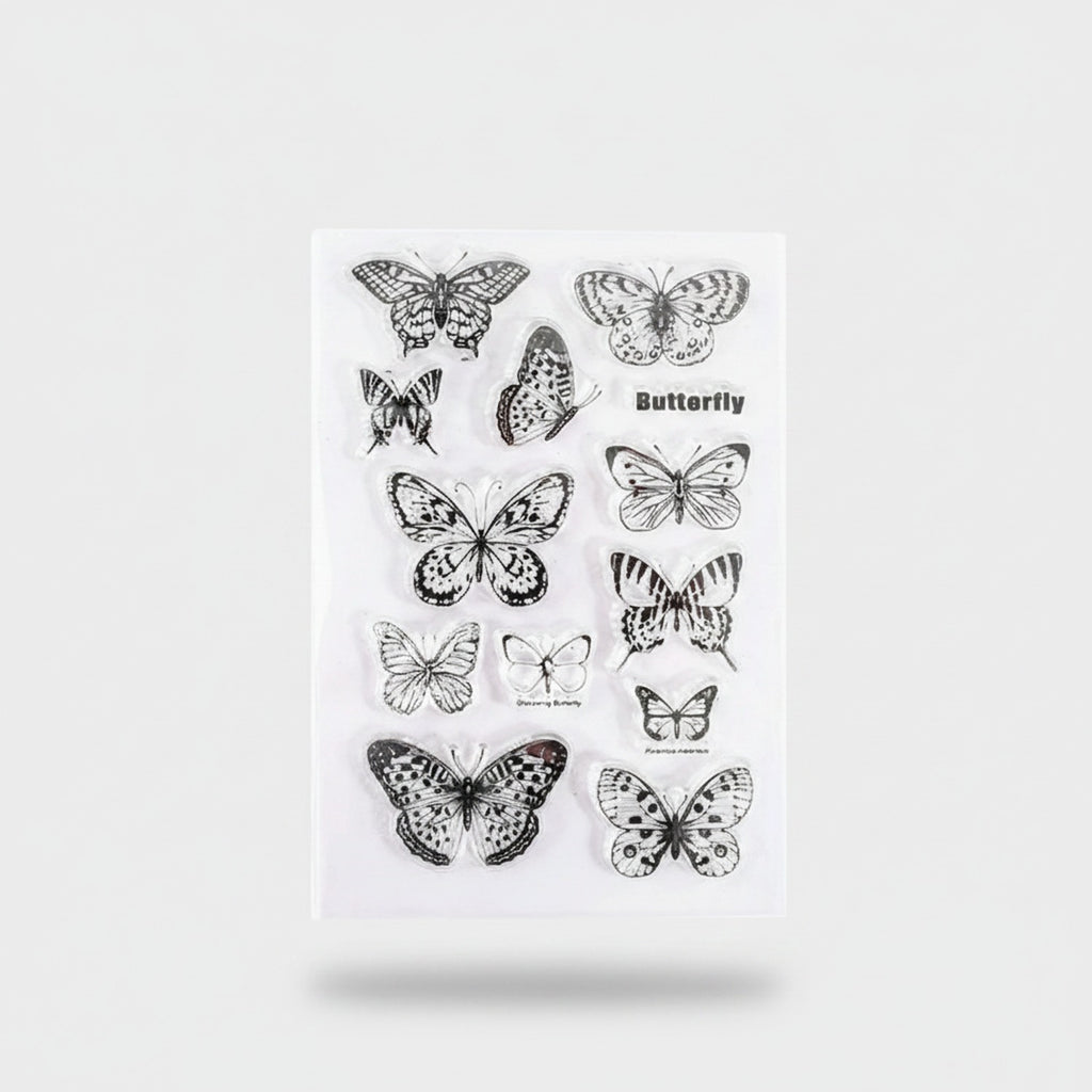 Butterfly Clear Sticker Sheet Collection