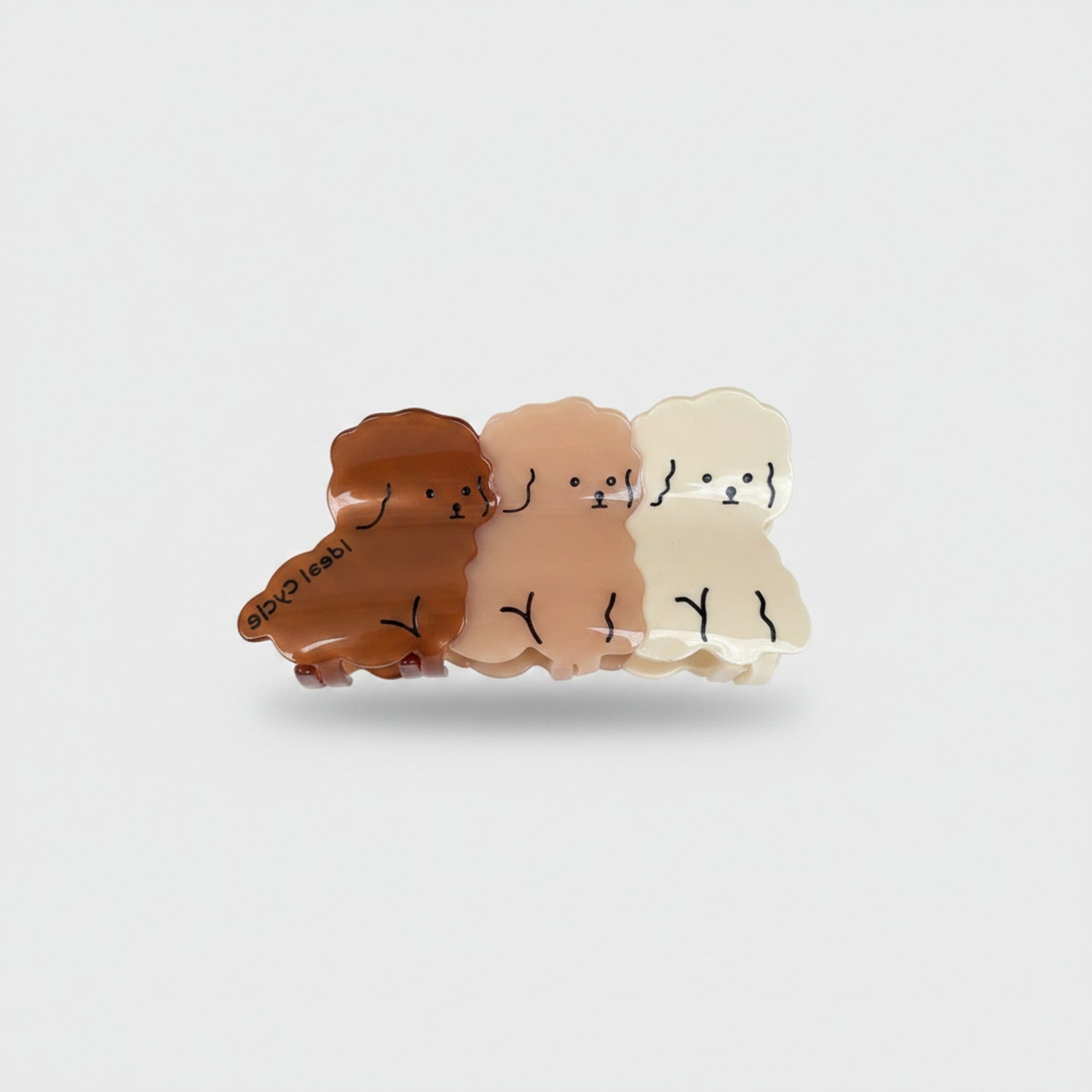 Cute Smiley Face Hair Claw Clips Set
