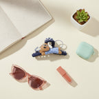 Puppy Rope Hair Claw Clip Blue