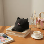 Black Cat Ear Baseball Cap