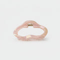 Wavy Pink Pearl Hair Claw Clip
