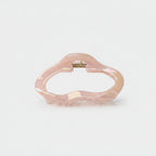 Wavy Pink Pearl Hair Claw Clip