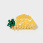 Pineapple Hair Claw With Green Leaf