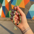 Jade Green Beaded Phone Charm Strap
