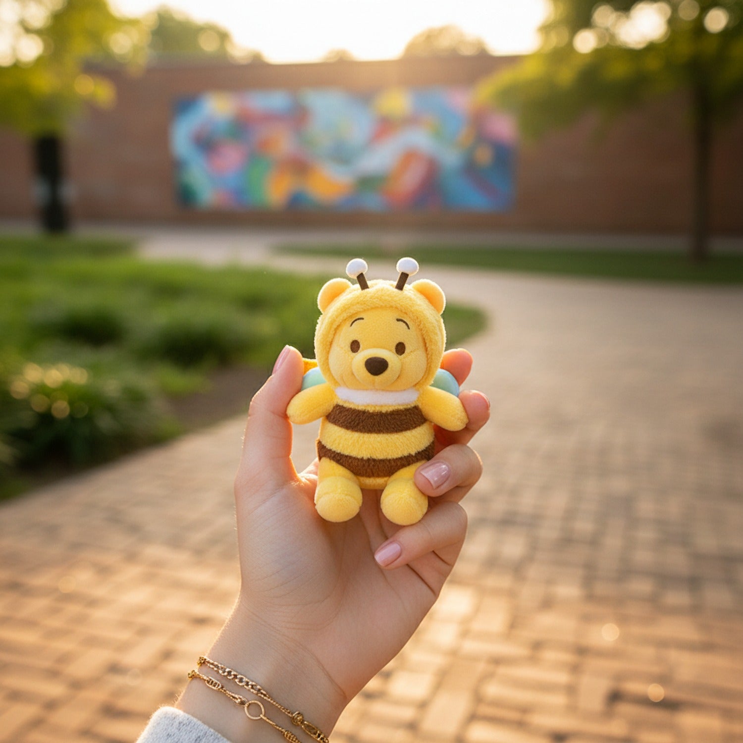 Cute Bee Winged Plush Toy Character