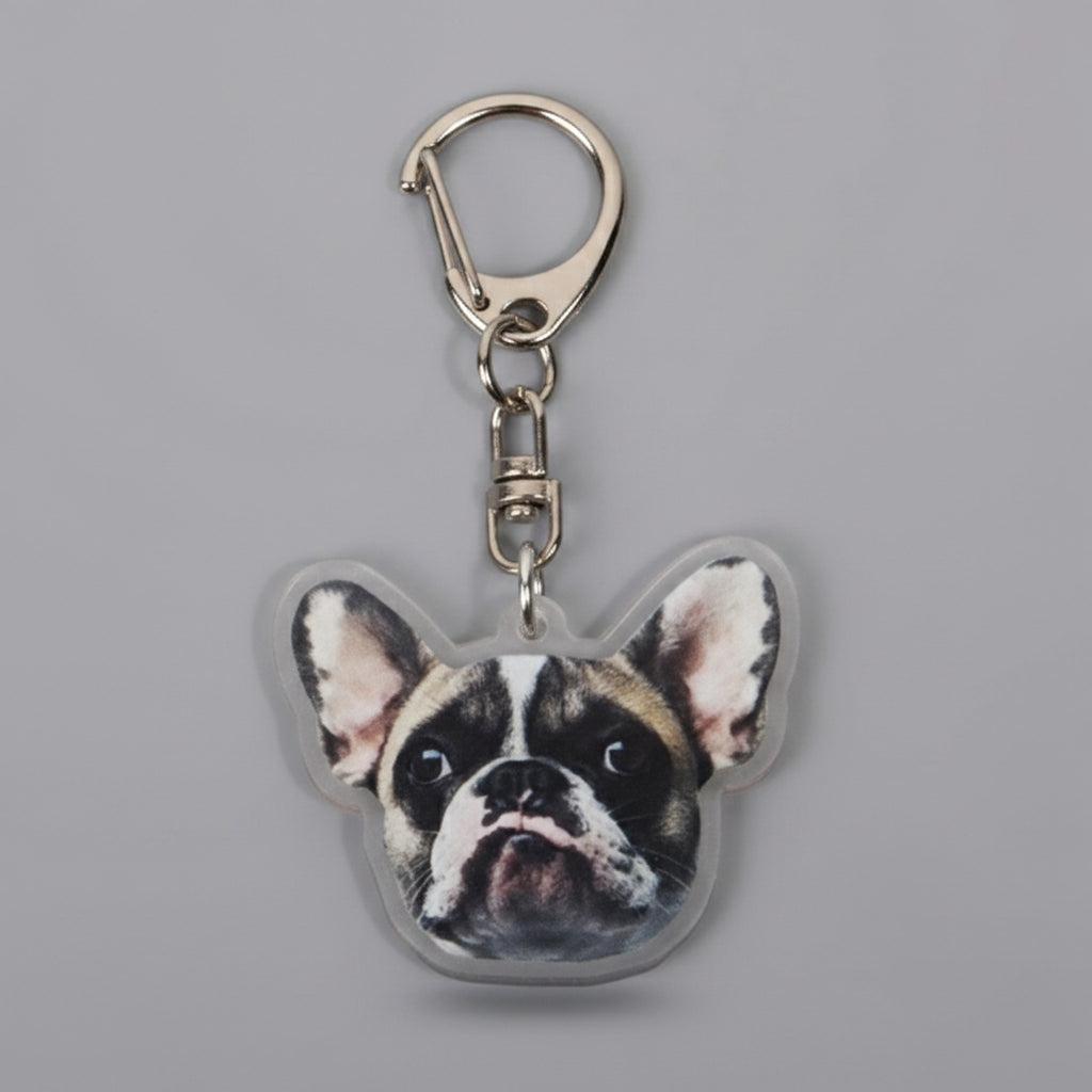French Bulldog Acrylic Keyring Charm