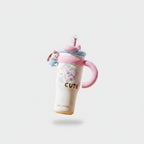 Bunny "Cute" Kids Straw Tumbler - Pink 1250ML Ceramic Coated Tumbler – novelty & toys (view 3)