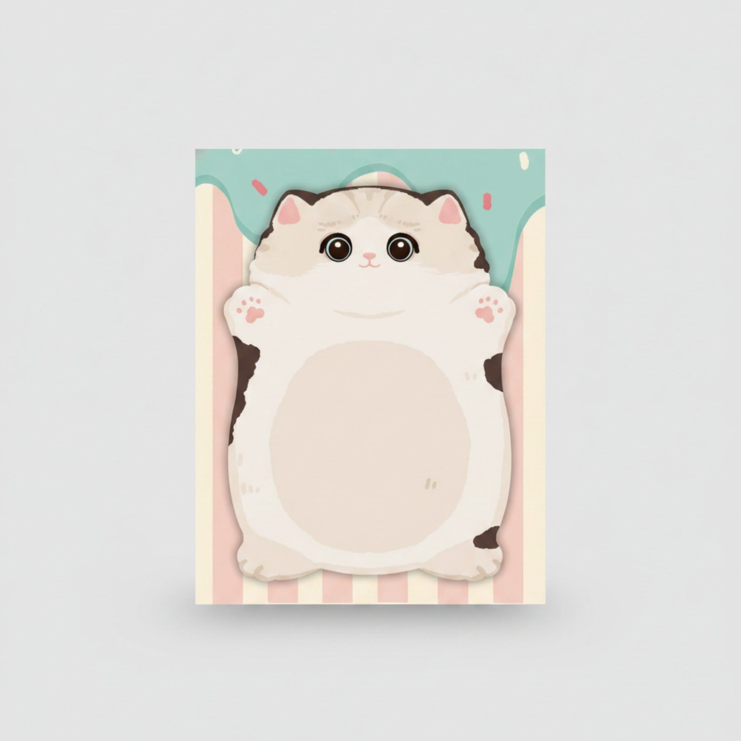Cute Cat Sticky Notes Pad With Mirror