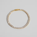 Gold Rhinestone Tennis Bracelet Sparkle