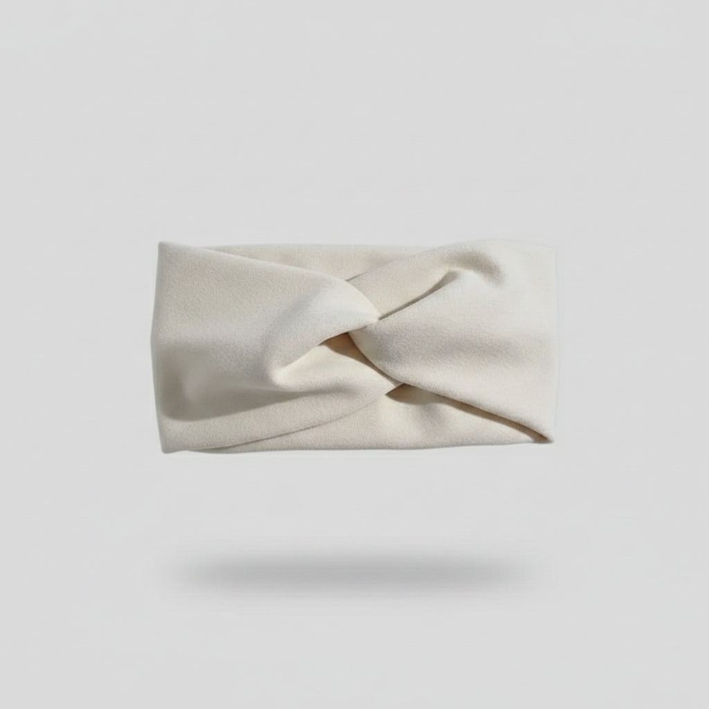 Cream Twisted Knot Hairband