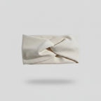 Cream Twisted Knot Hairband