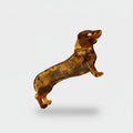 Amber Tortoiseshell Dachshund Hair Claw Clip
