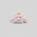Pearl Beaded Bow Hair Claw Clip - Pink