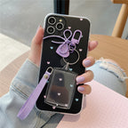 Acrylic Keyring Purple Octopus Charm Coil