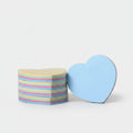Heart-Shaped Sticky Notes Pad Multicolor