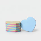 Heart-Shaped Sticky Notes Pad Multicolor