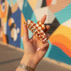 Black And White Checkered Hair Claw Clip