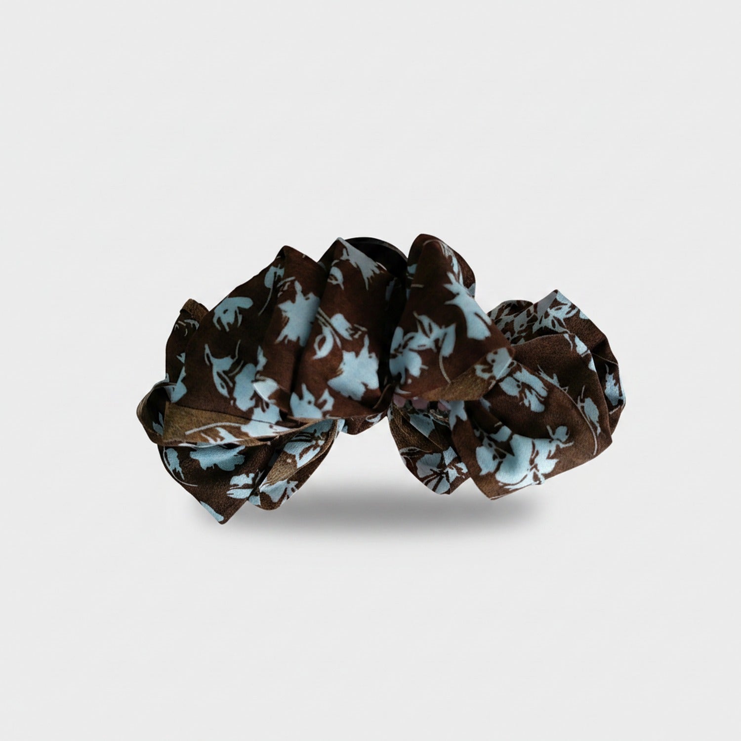Floral Brown Hair Claw Clip