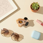 Cartoon Bear Hair Claw Clip With Lightning Bolt