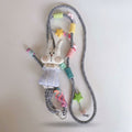 Pastel Bunny Charm Phone Strap With Stars