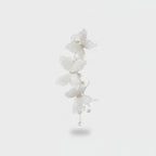 White Pearl Flower Hair Claw Clip
