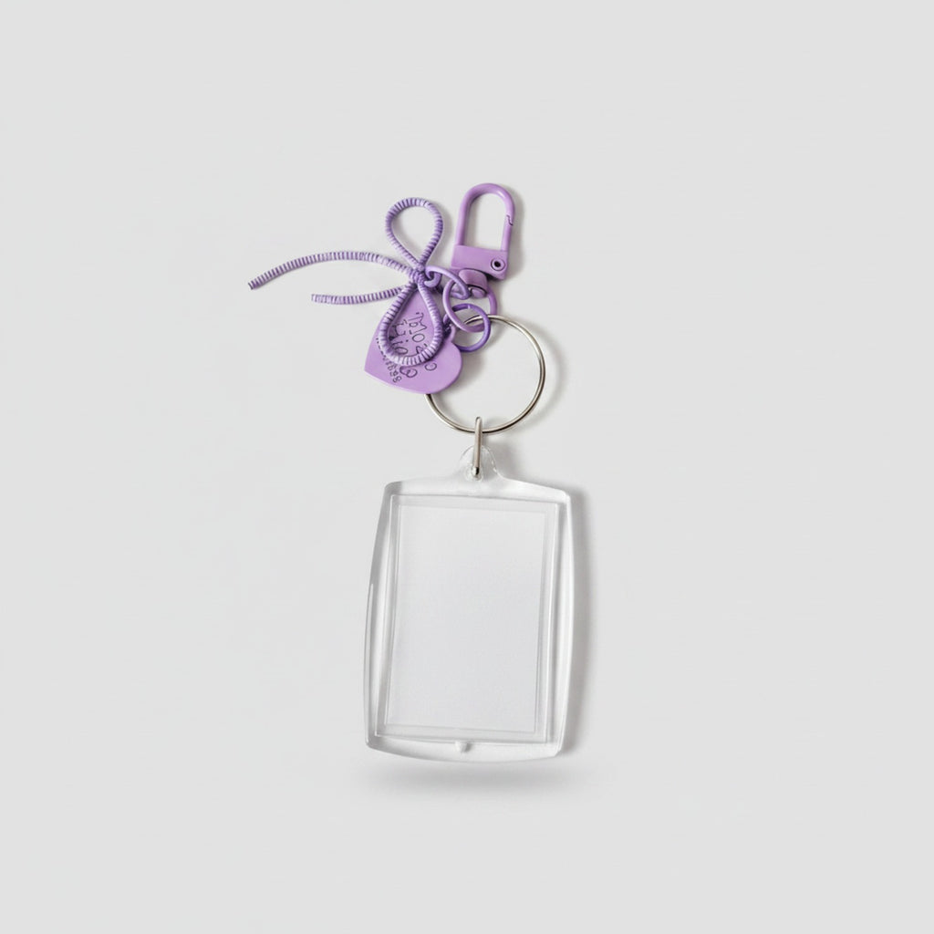 Acrylic Keyring Purple Octopus Charm Coil