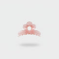 Flower Pink Translucent Hair Claw Clip