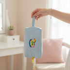 Lime Green Rocking Horse Cosmetic Bag With Charm