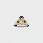 Cream Daisy Flower Hair Claw Clip