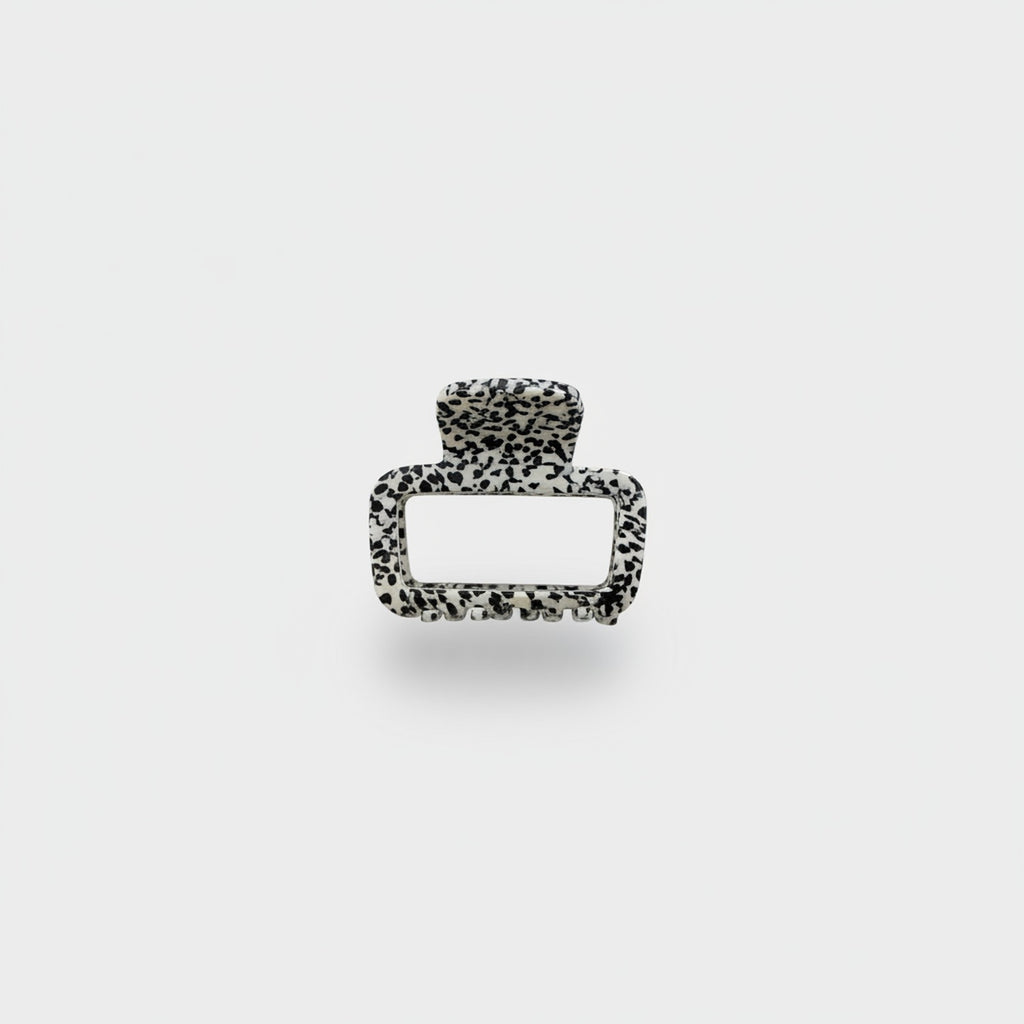 Speckled Black And White Textured Hair Claw