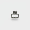 Speckled Black And White Textured Hair Claw