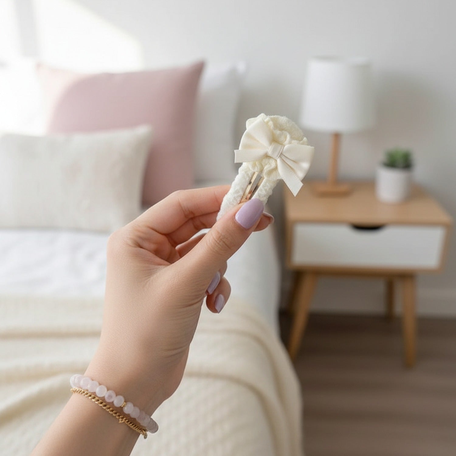 White Lace Ruffle Crew Socks