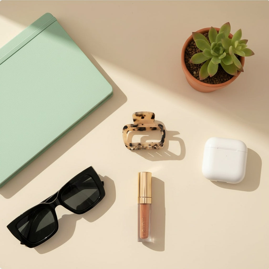 Tortoiseshell Rectangular Hair Claw Clip