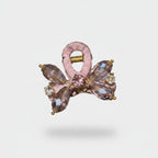 Pink Rhinestone Butterfly Hair Claw Clip