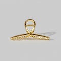 Gold Claw Hair Clip With Screw Detail