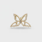 Pearl Butterfly Hair Claw Clip Gold