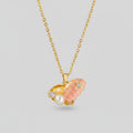 Pearl And Butterfly Charm Gold Necklace