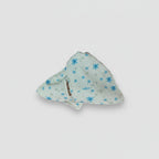 Blue Floral Fabric Hair Claw Clip