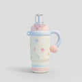 Pastel Ocean Theme Tumbler With Handle And Charm