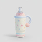 Pastel Ocean Theme Tumbler With Handle And Charm