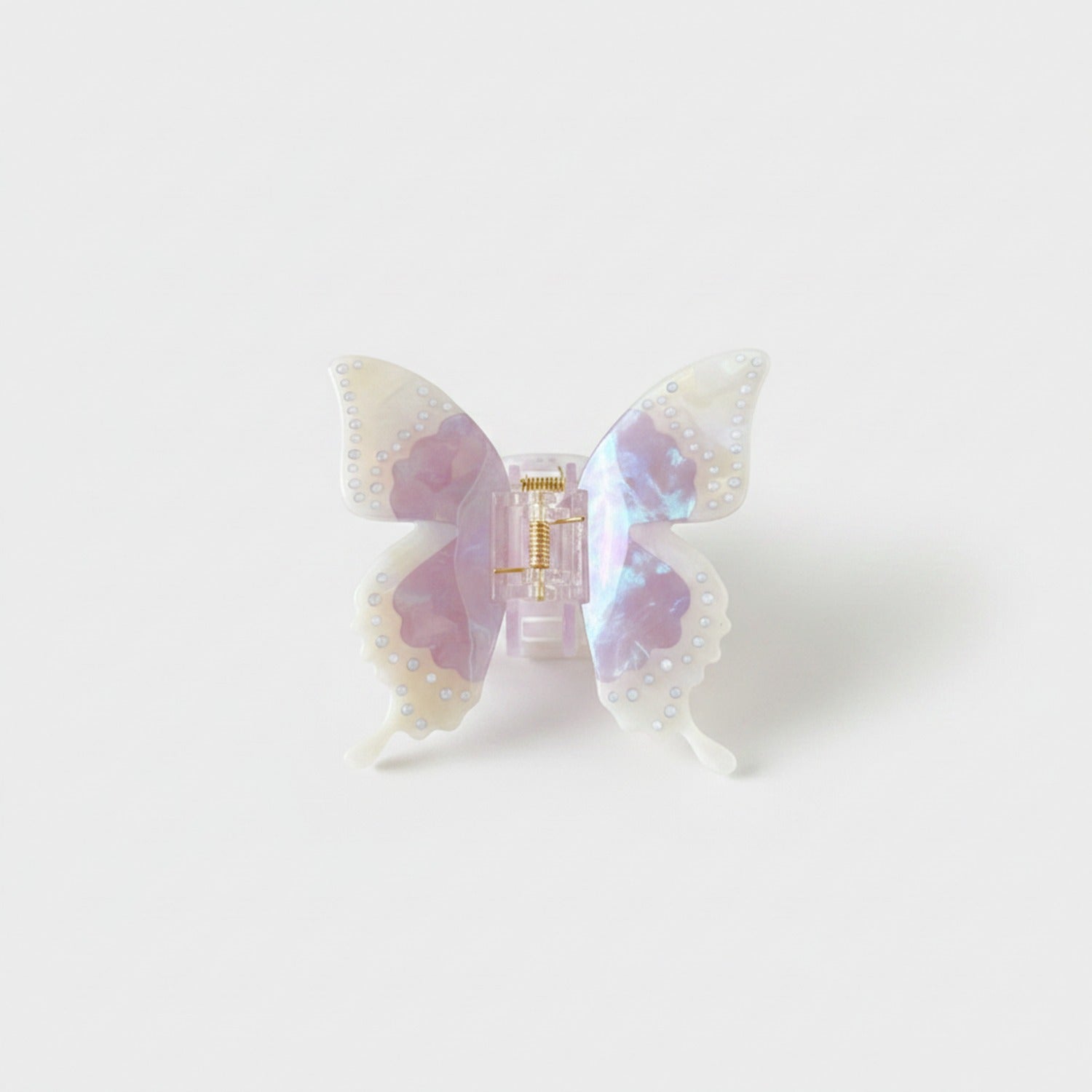 Butterfly Pearl Beaded Hair Claw Clip