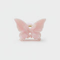 Pink Pearl Butterfly Hair Claw Clip